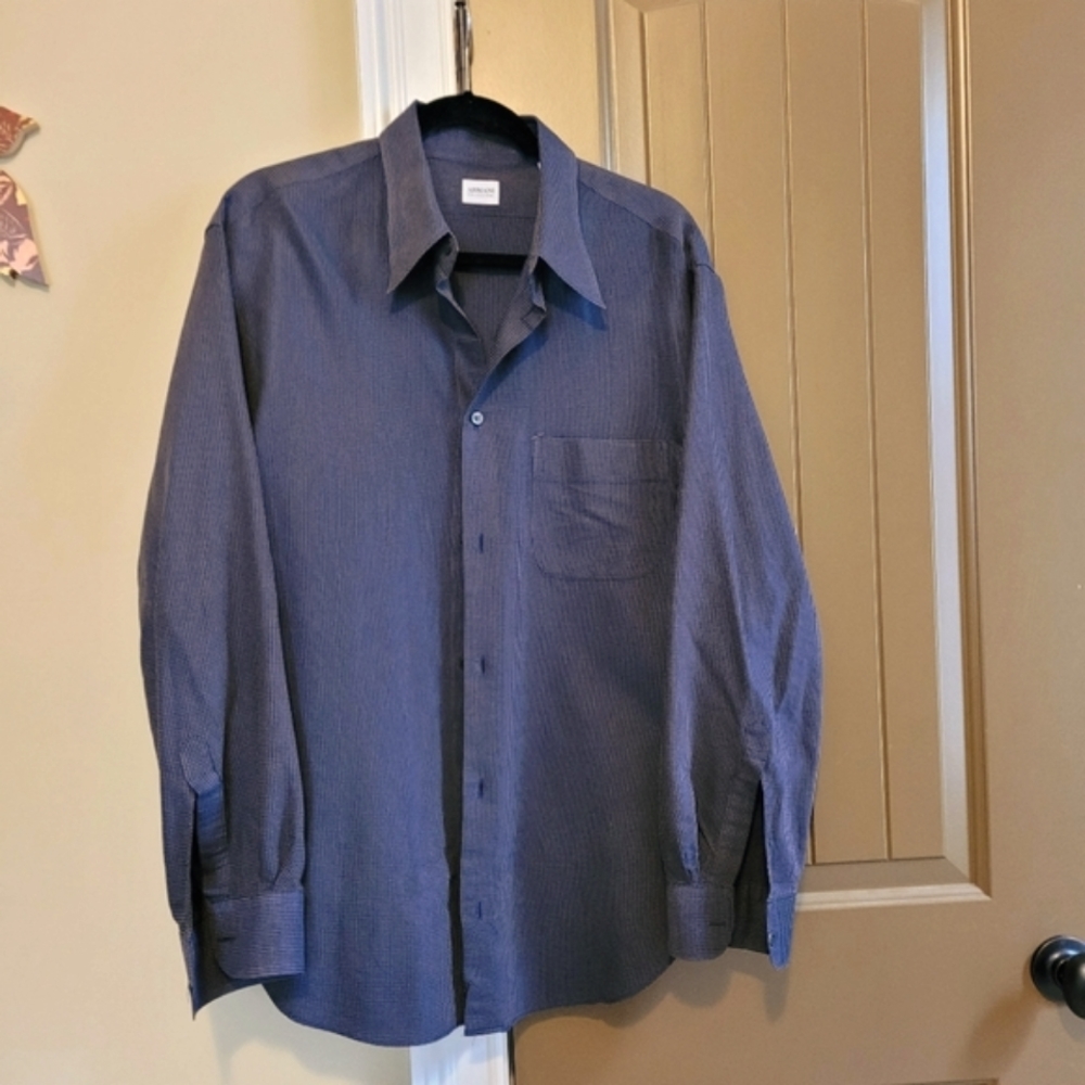 Armani Collezioni men's blue dress dress shirt size XL